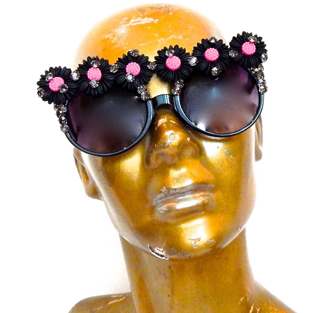 GASOLINE GLAMOUR WICKED GARDEN RHINESTON MUSE GLASSES 🌸🌸🌸